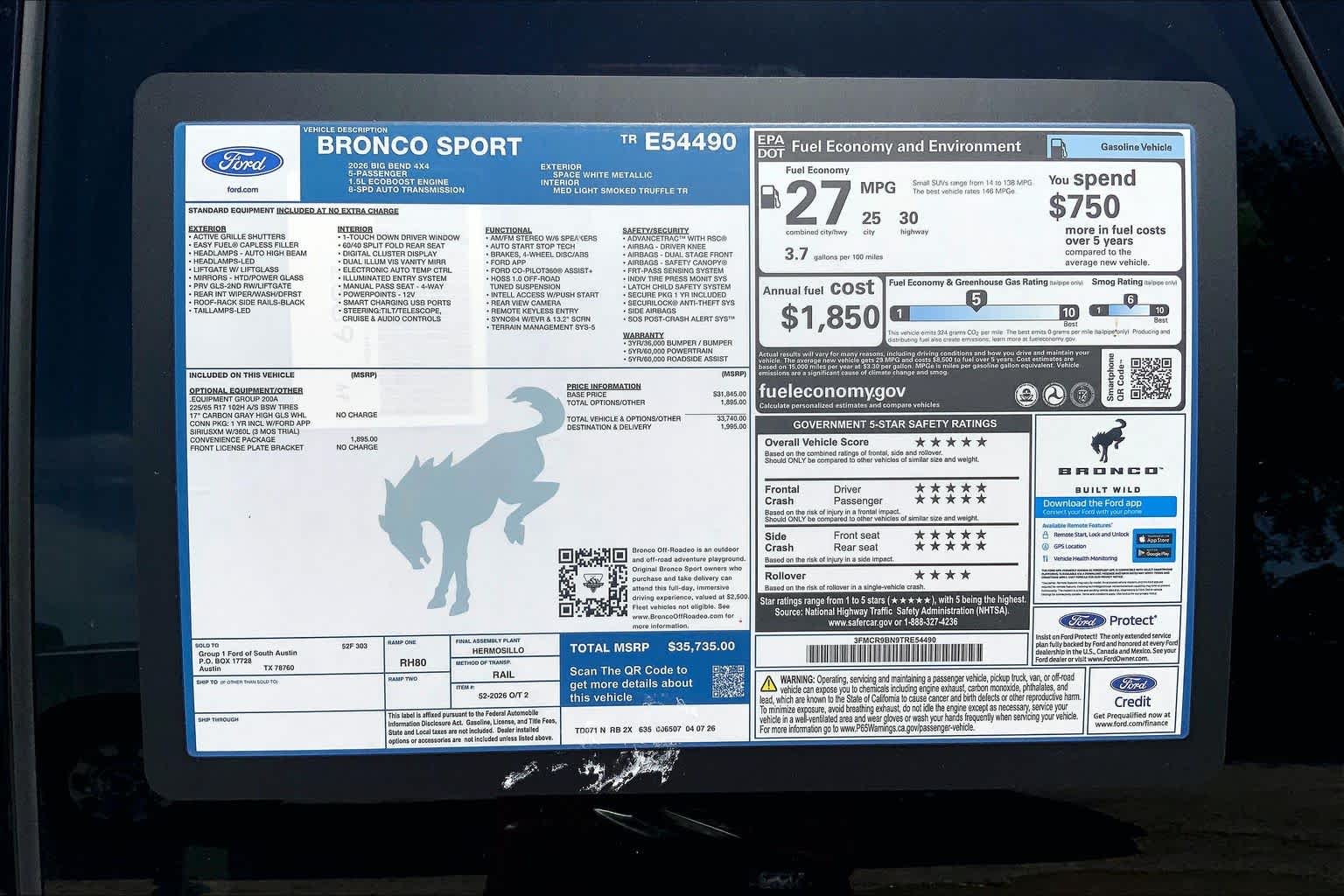 2026 Ford Bronco Sport