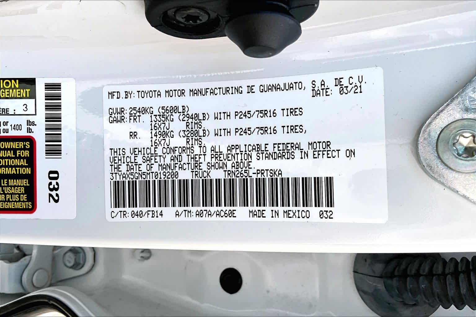 2021 Toyota Tacoma