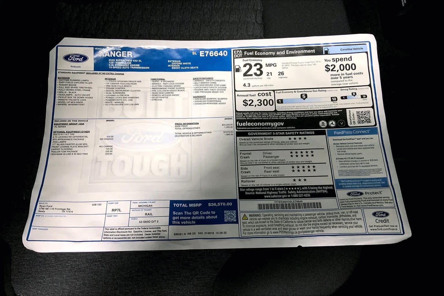 2025 Ford Ranger