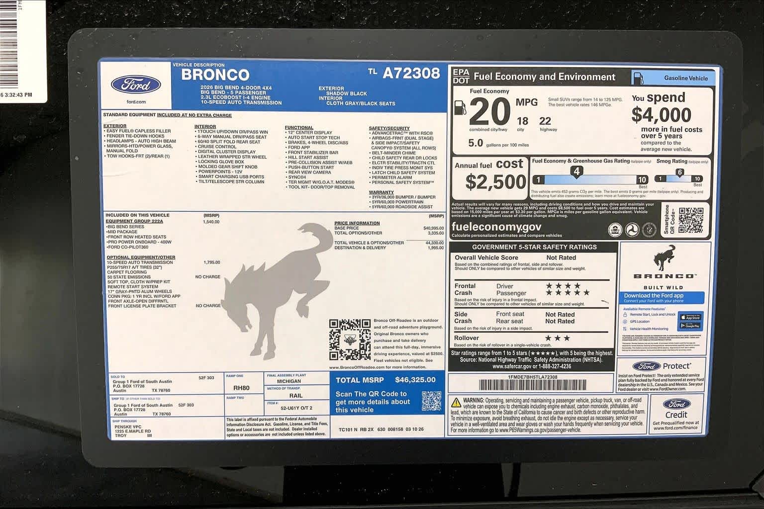 2026 Ford Bronco