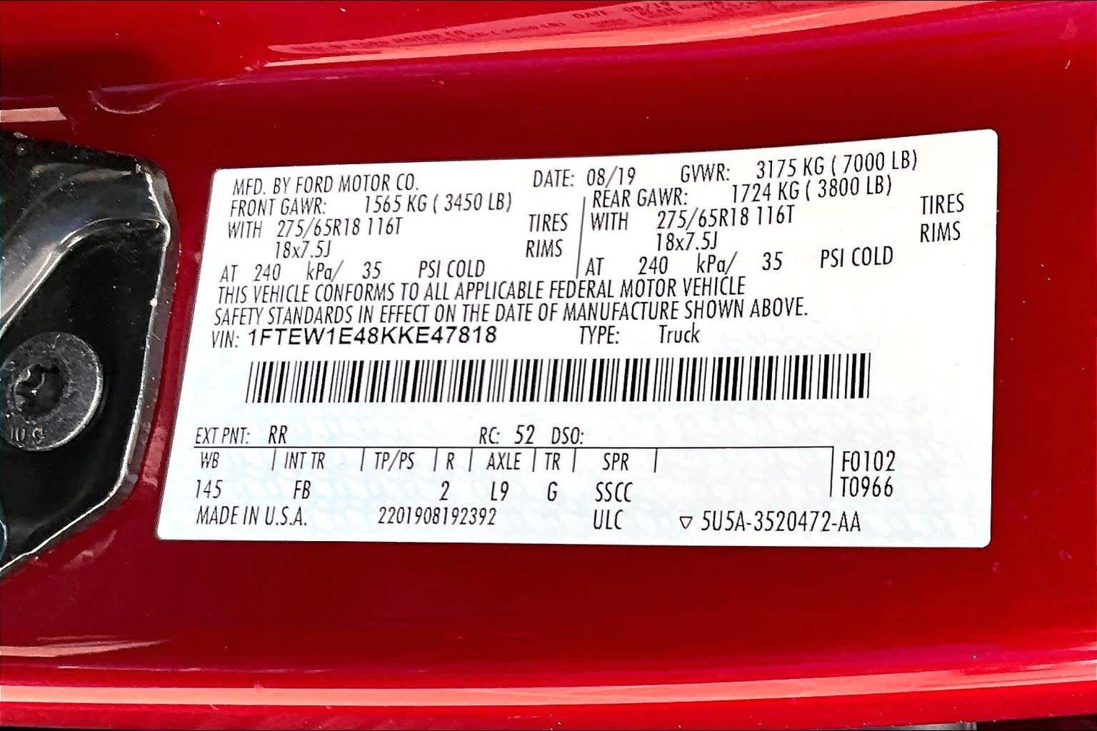 2019 Ford F-150