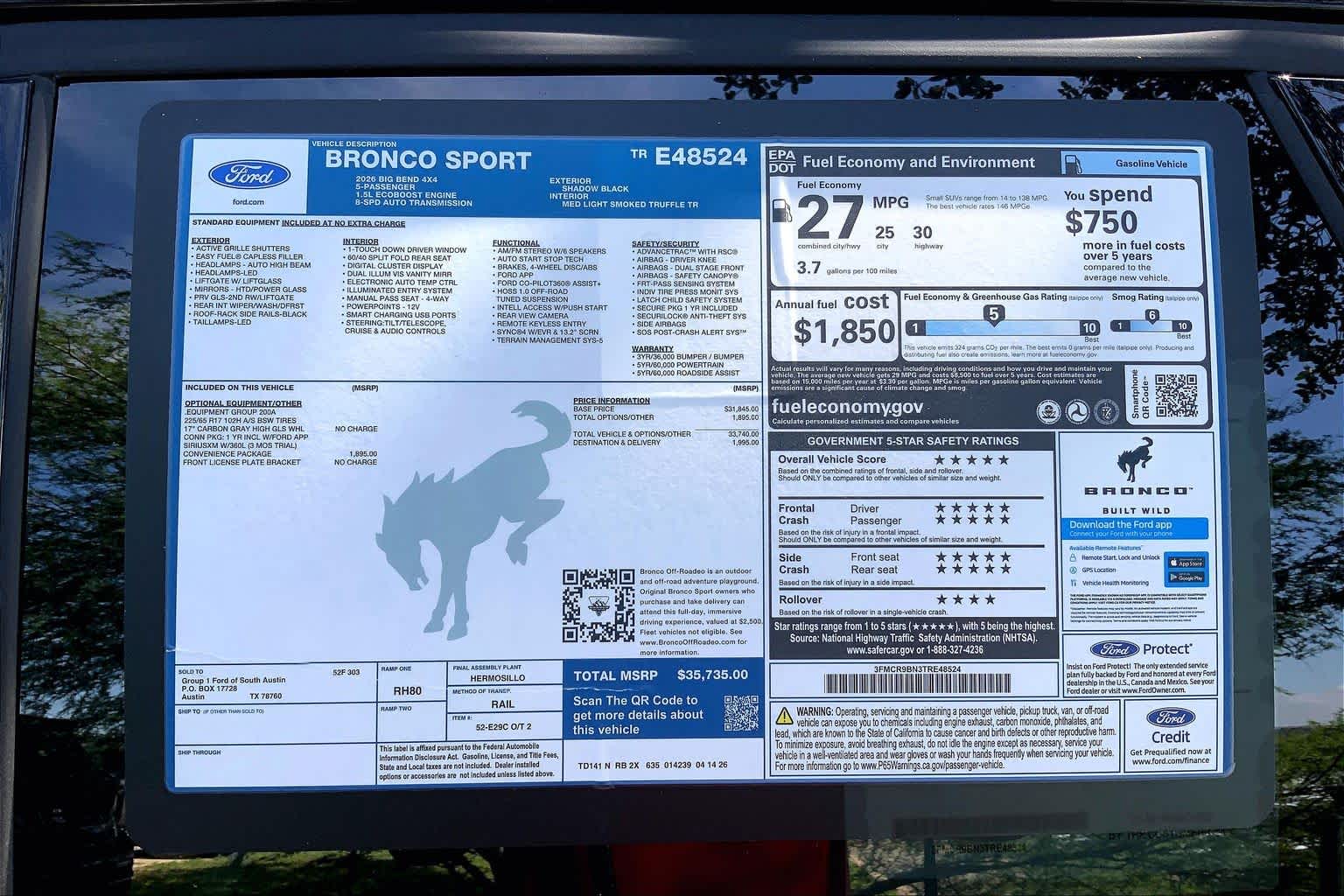 2026 Ford Bronco Sport