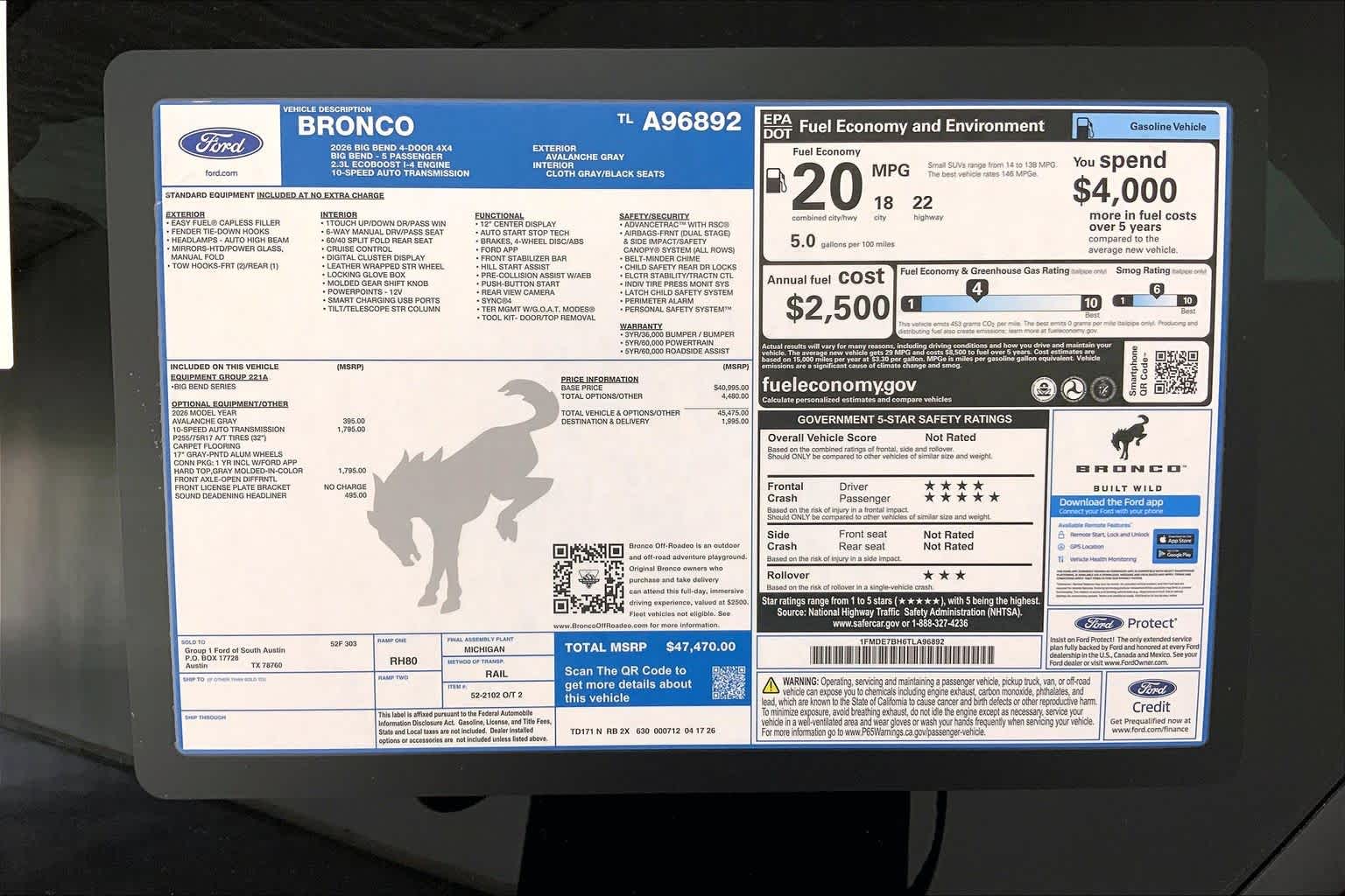 2026 Ford Bronco