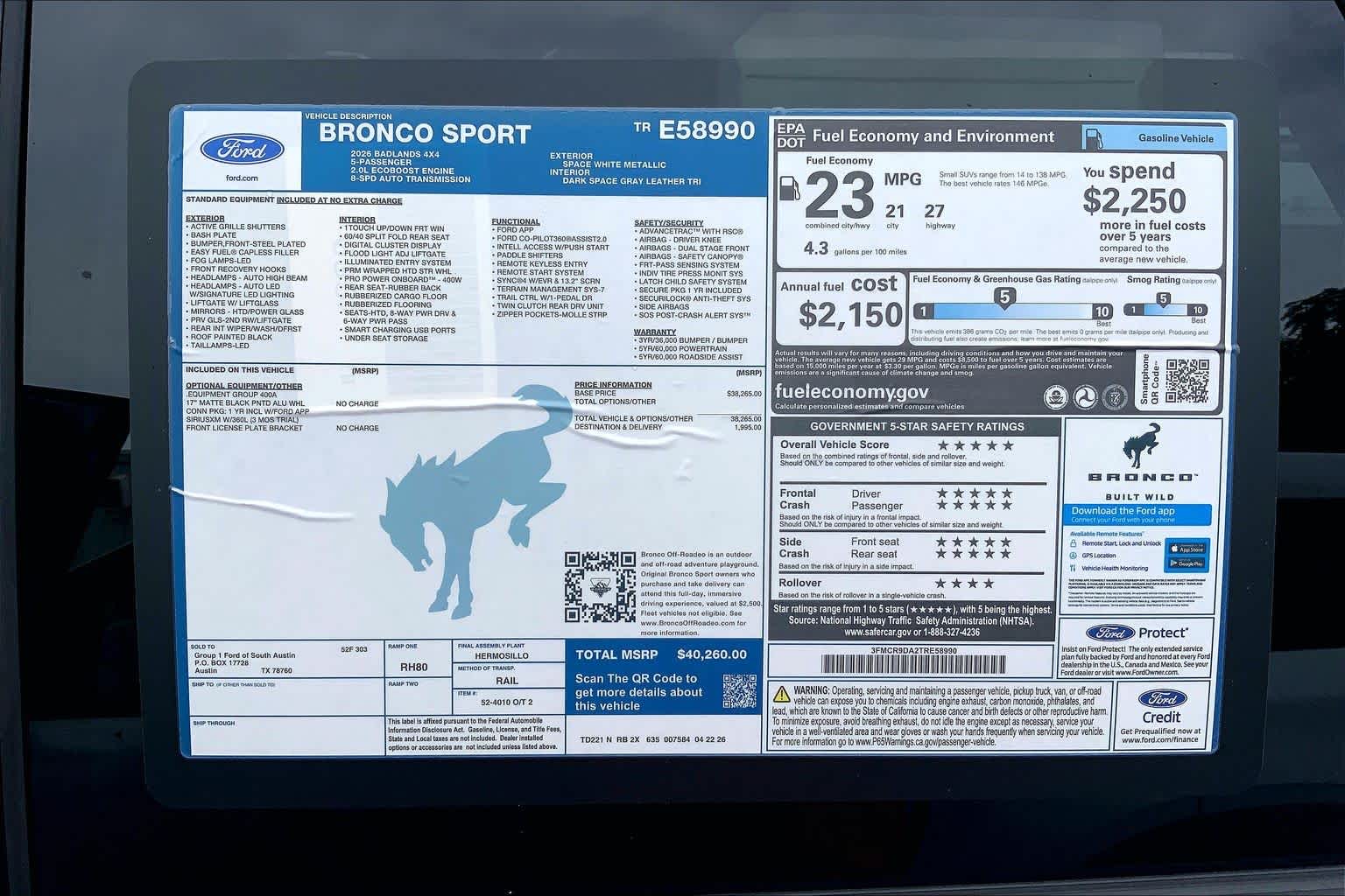 2026 Ford Bronco Sport