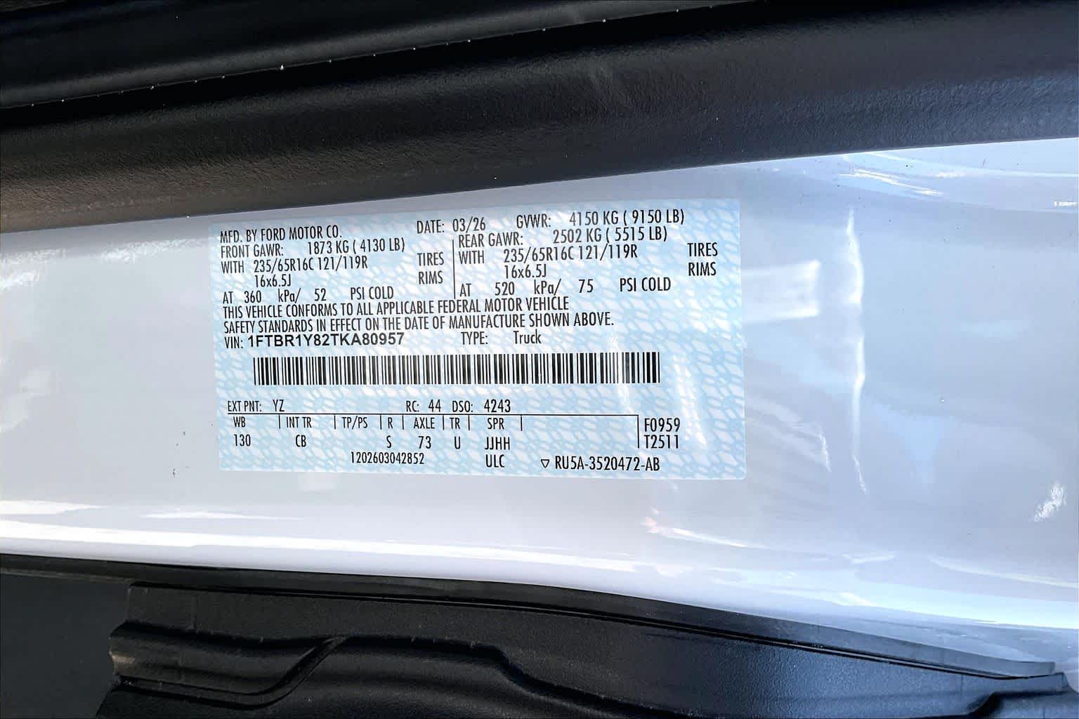 2026 Ford Transit Cargo Van