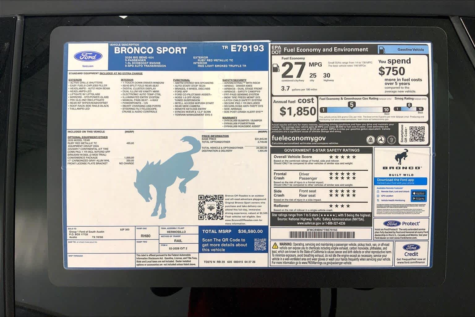 2026 Ford Bronco Sport