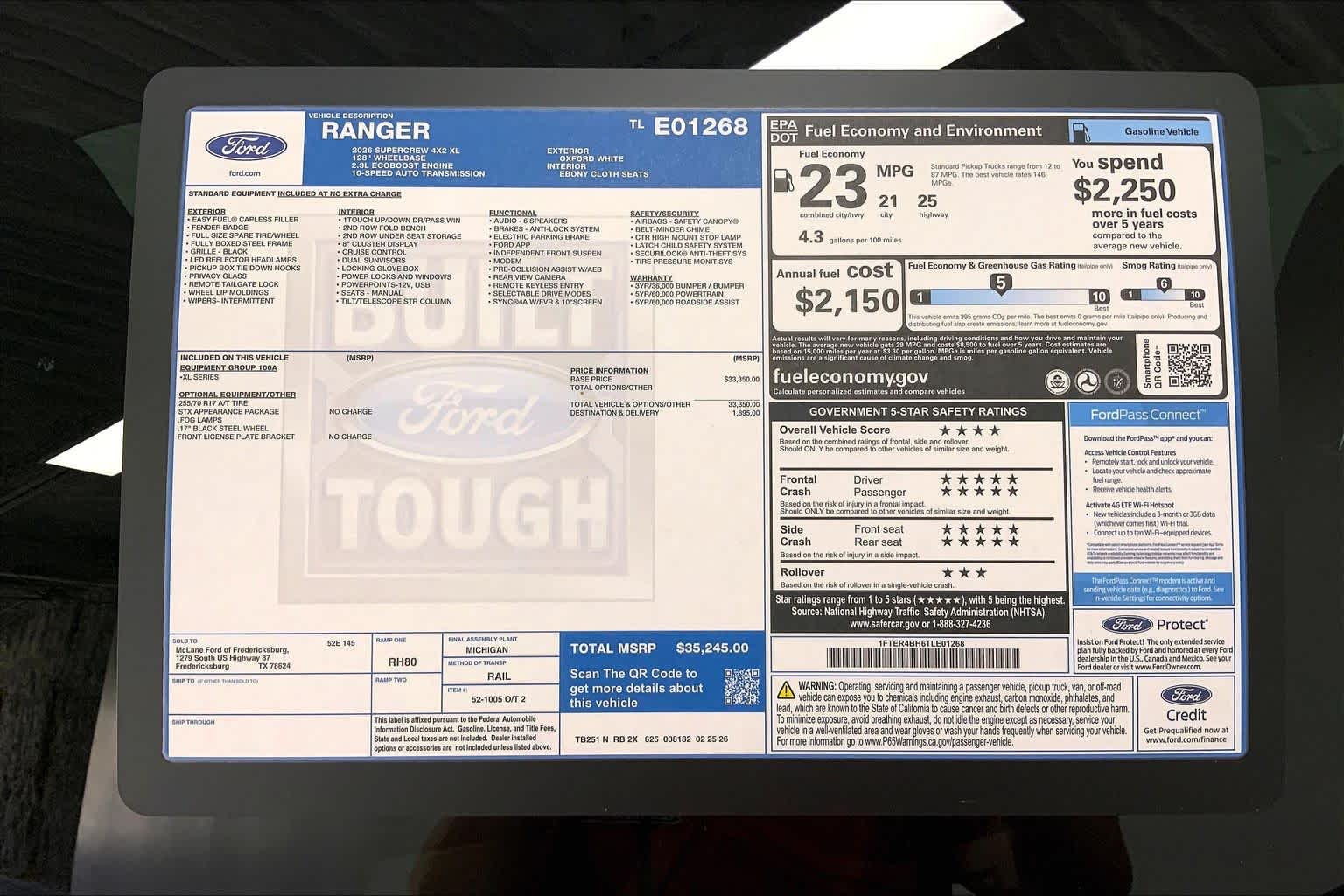 2026 Ford Ranger