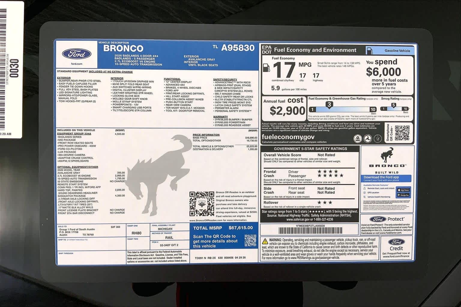 2026 Ford Bronco