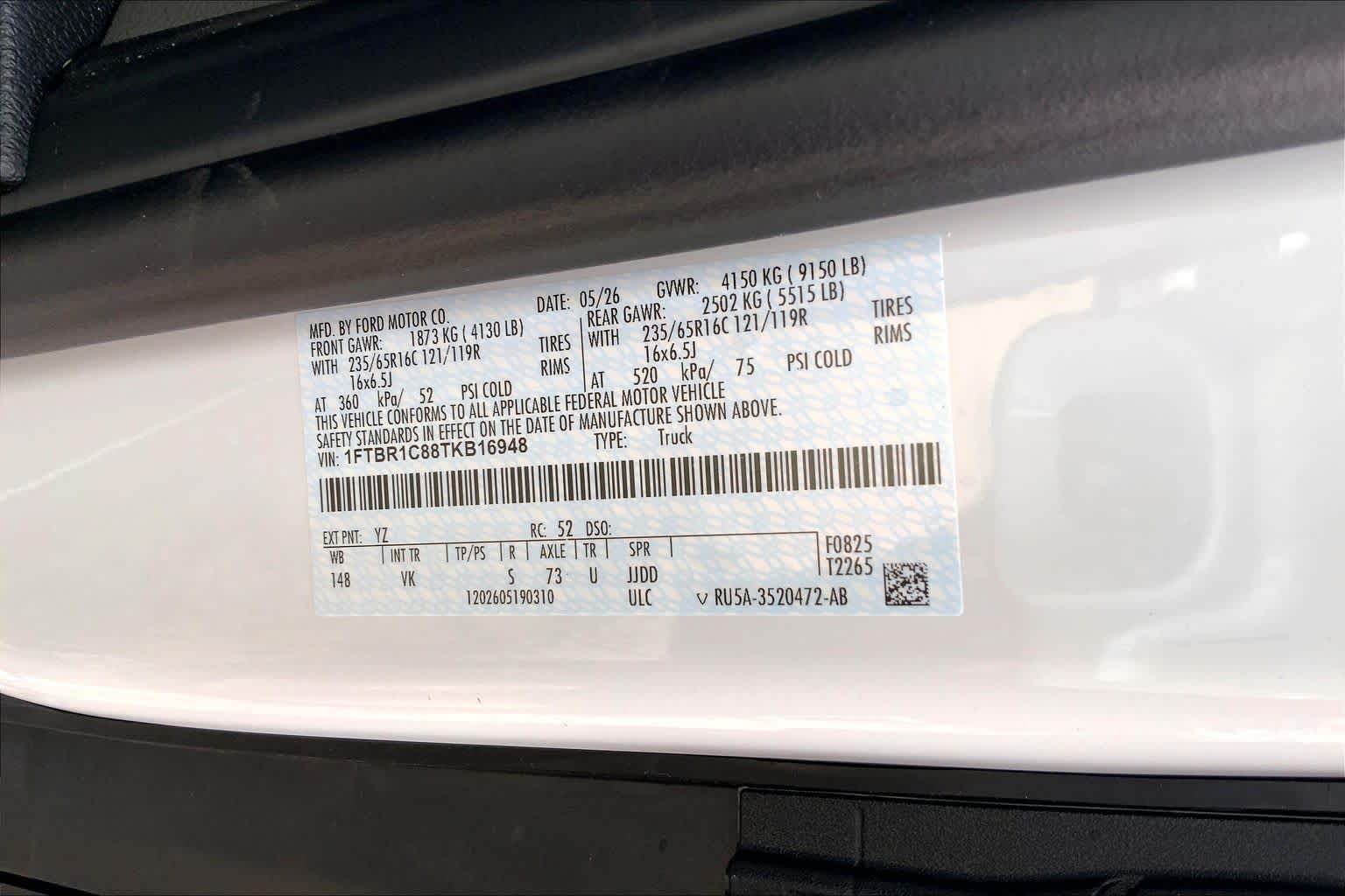 2026 Ford Transit Cargo Van