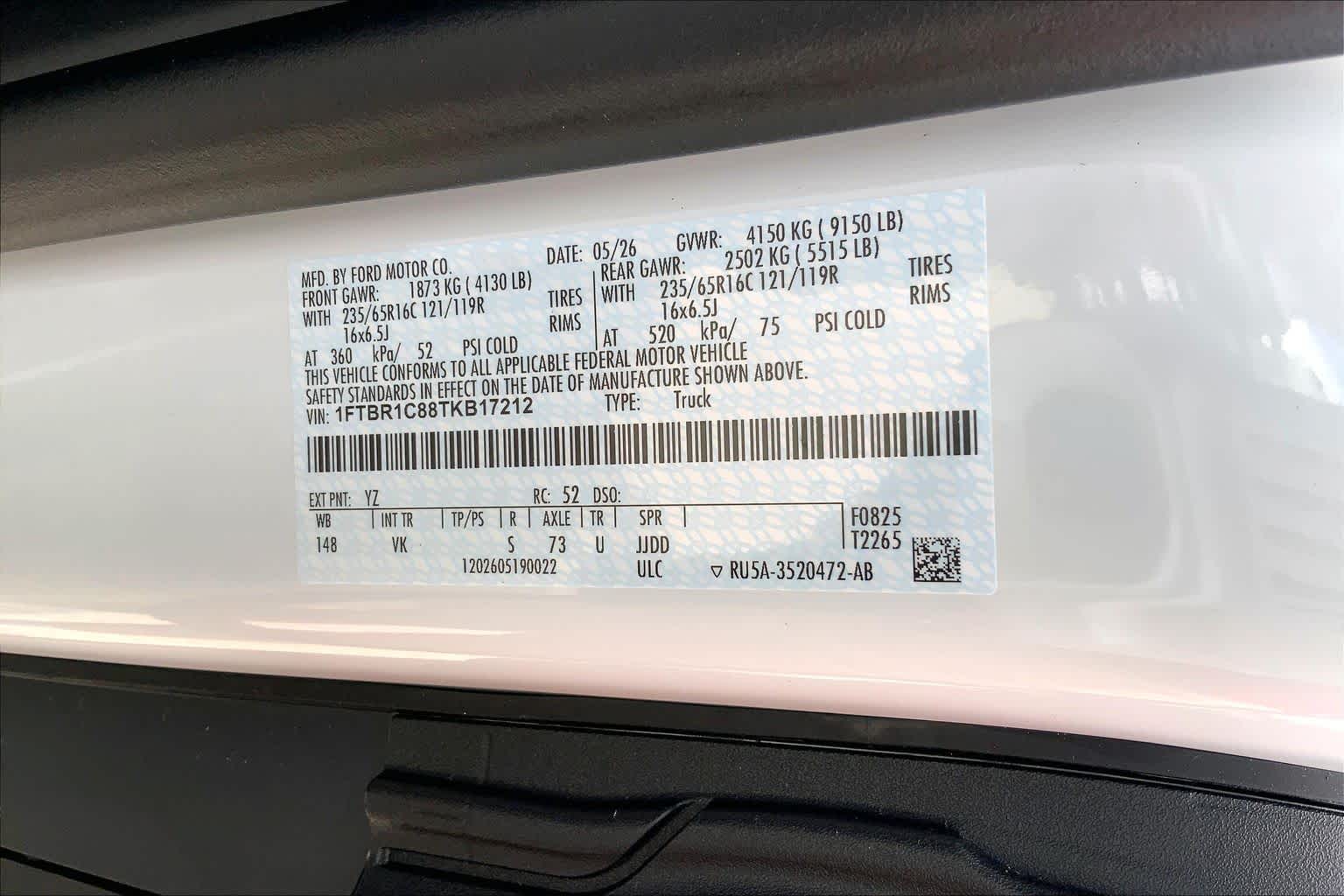 2026 Ford Transit Cargo Van