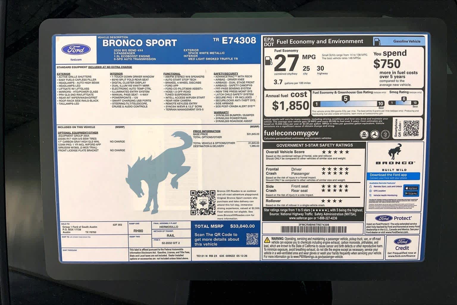 2026 Ford Bronco Sport