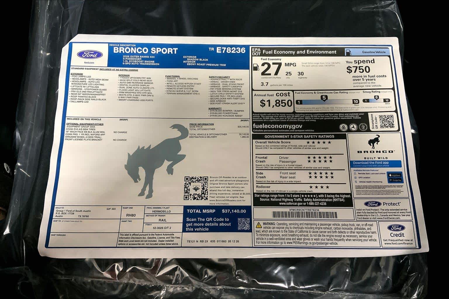 2026 Ford Bronco Sport