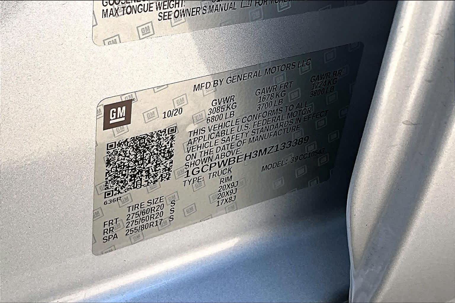 2021 Chevrolet Silverado 1500