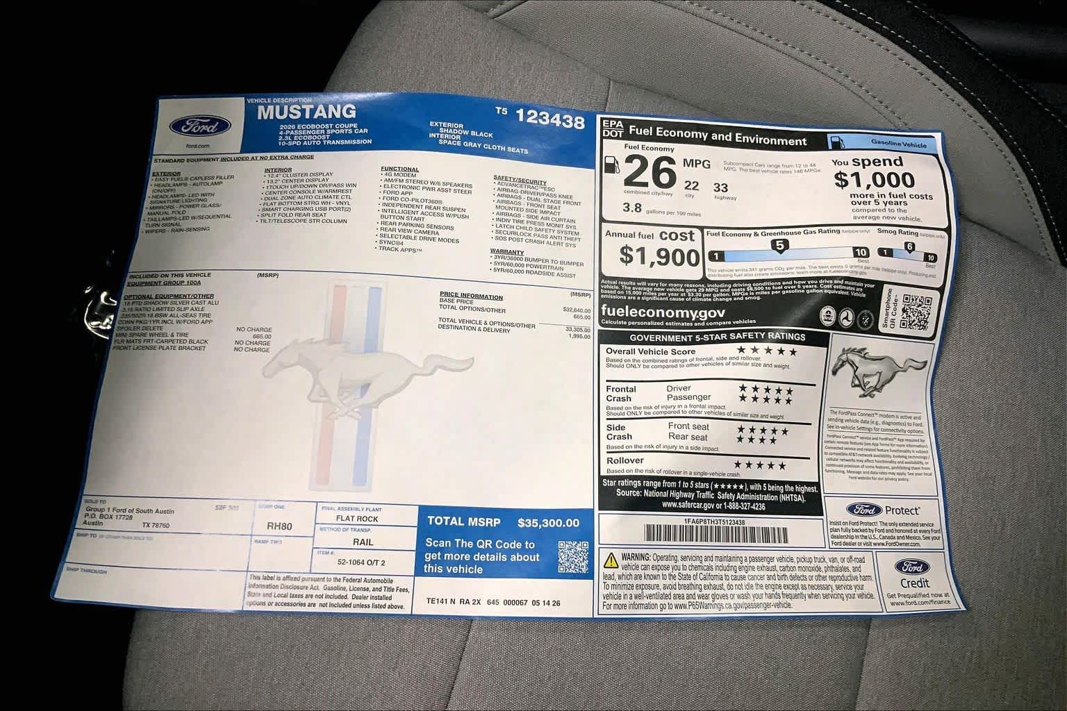 2026 Ford Mustang