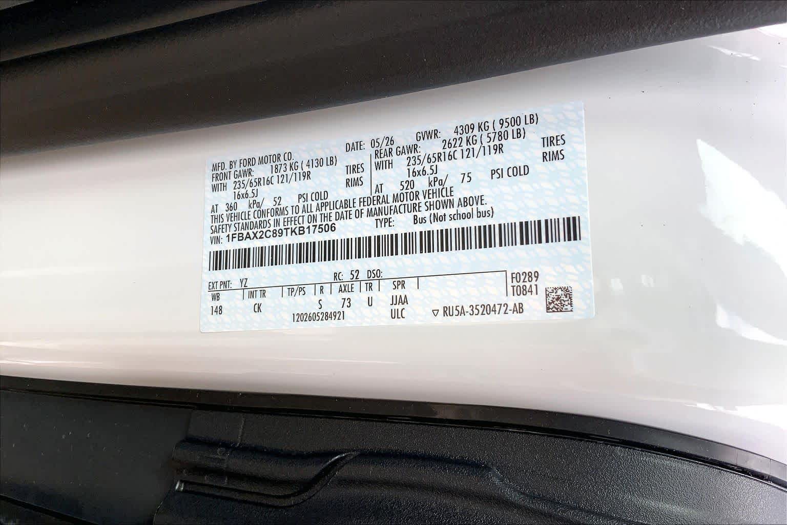 2026 Ford Transit Passenger Wagon