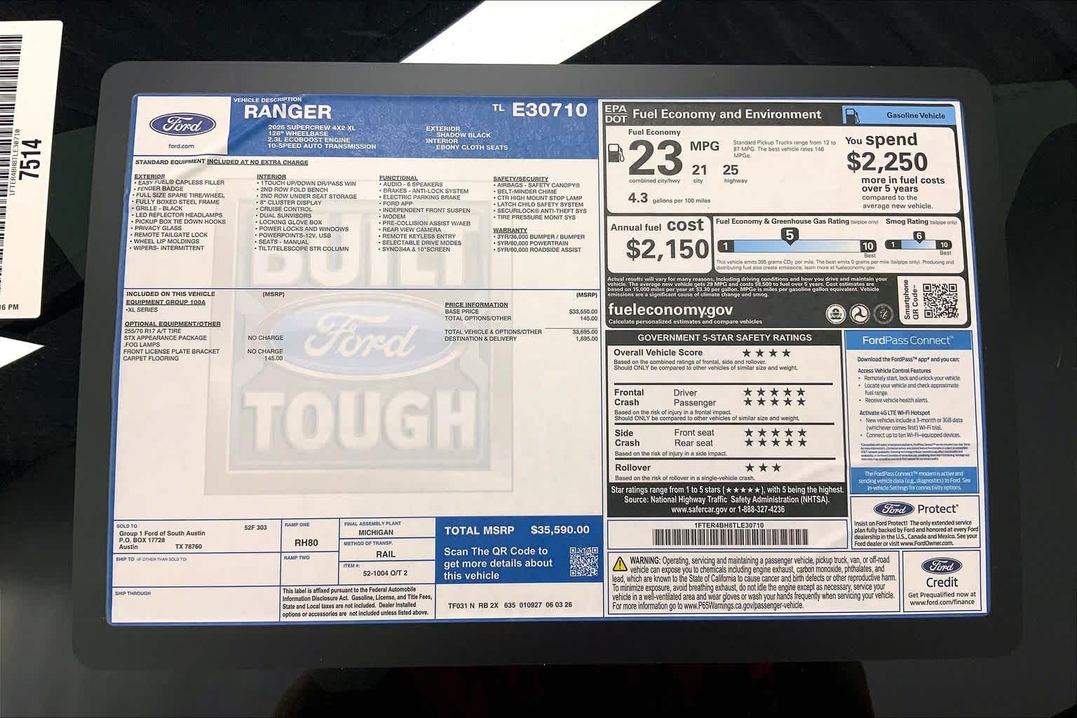 2026 Ford Ranger