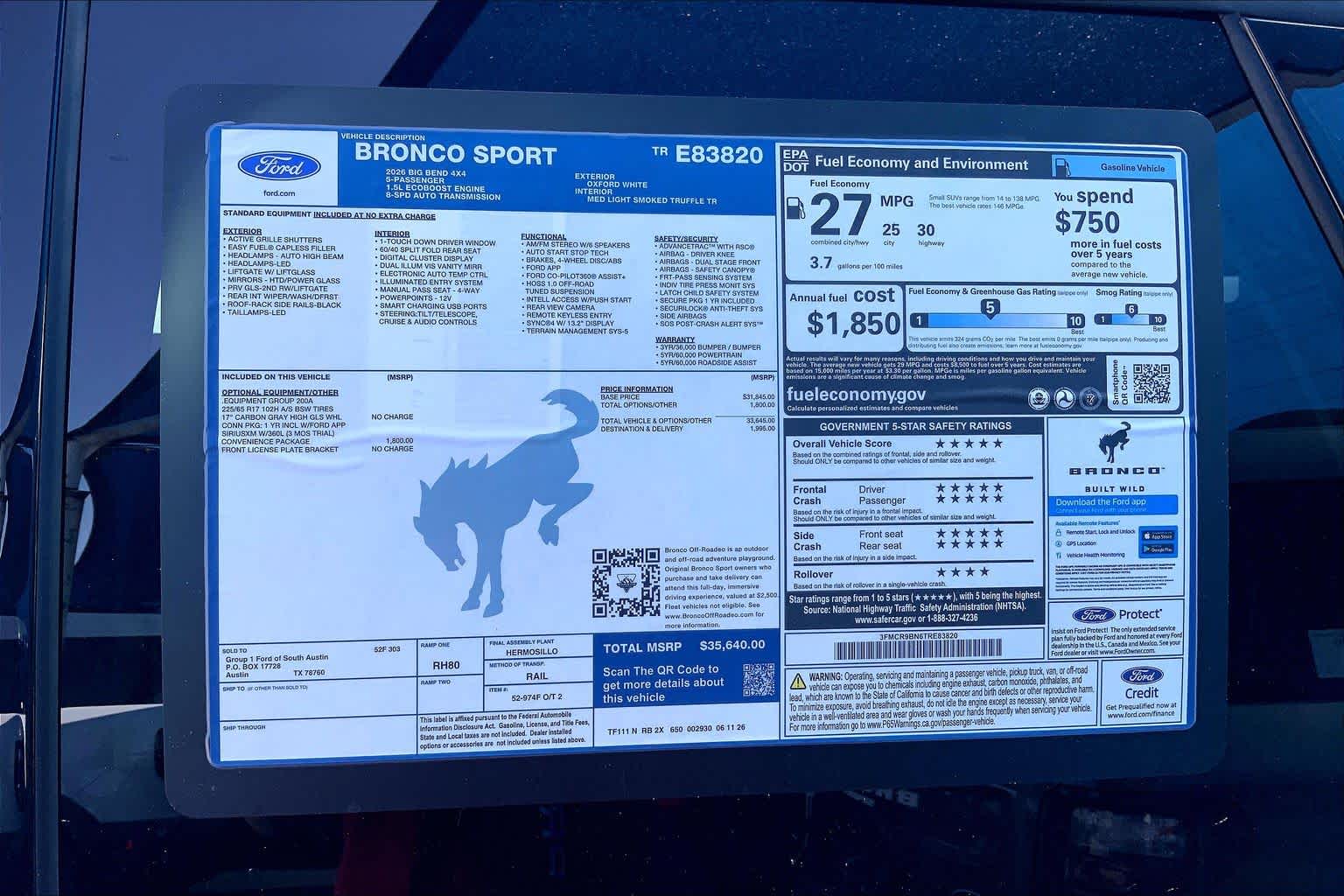 2026 Ford Bronco Sport