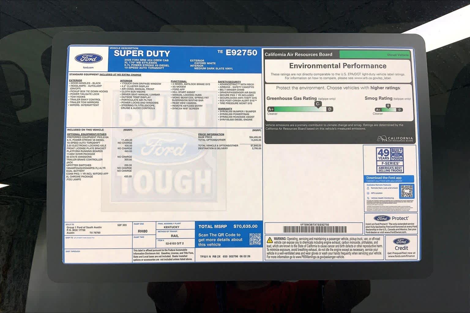 2026 Ford Super Duty F-350 SRW