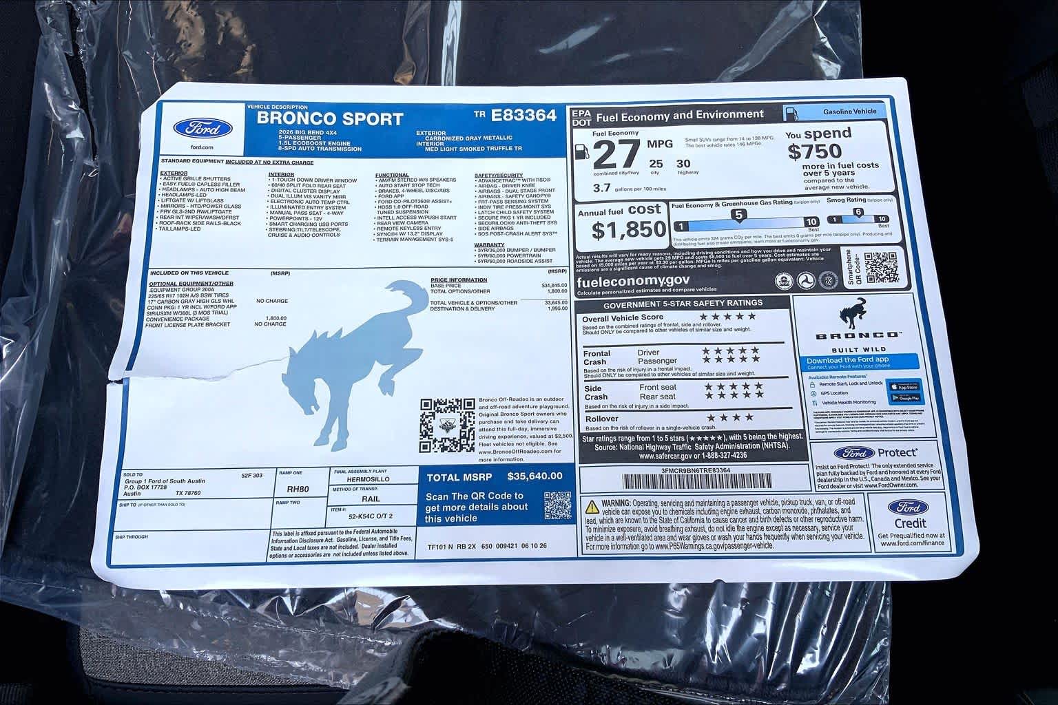 2026 Ford Bronco Sport