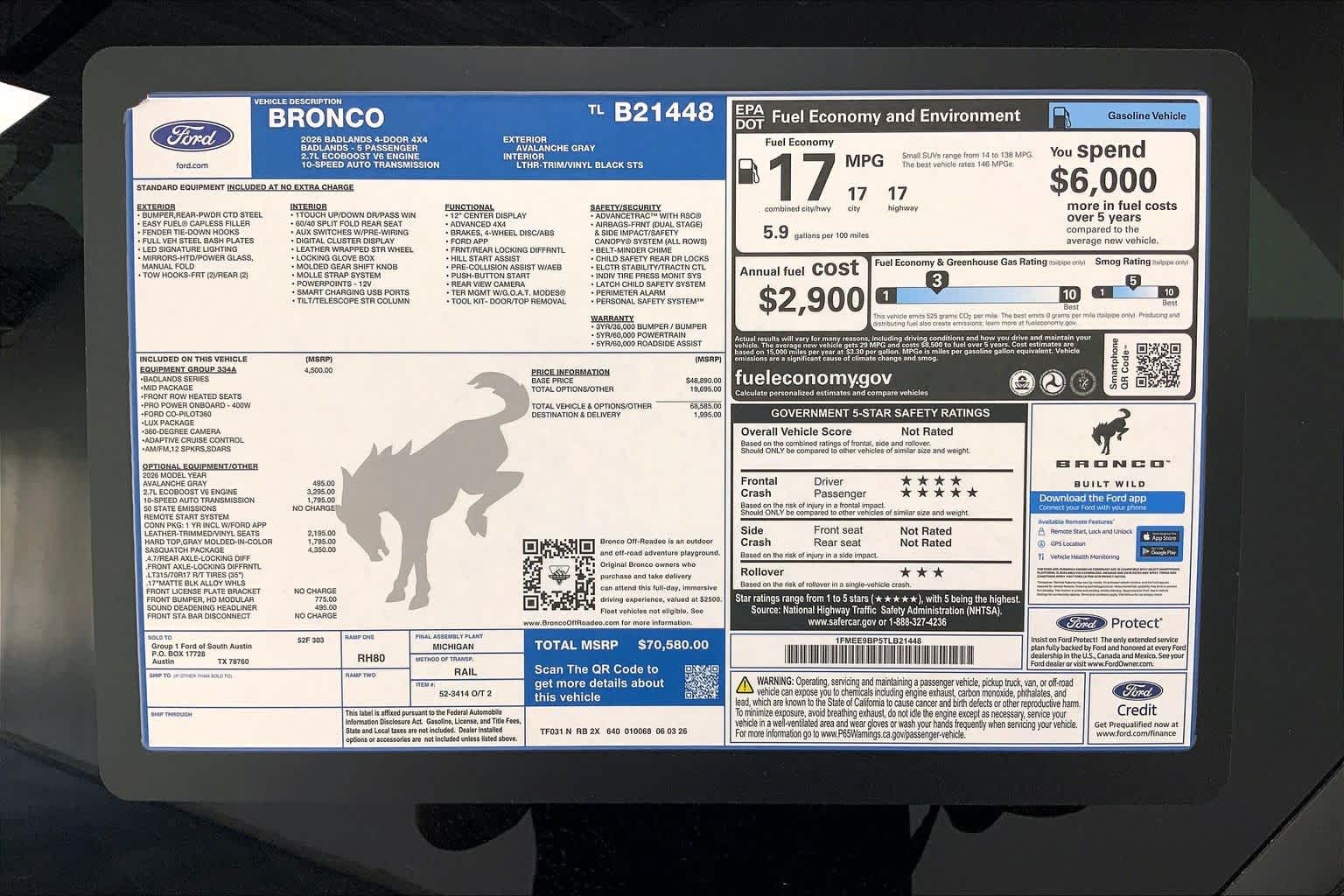 2026 Ford Bronco
