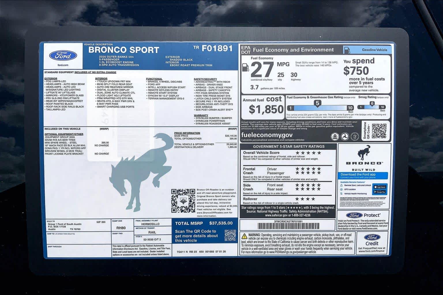 2026 Ford Bronco Sport