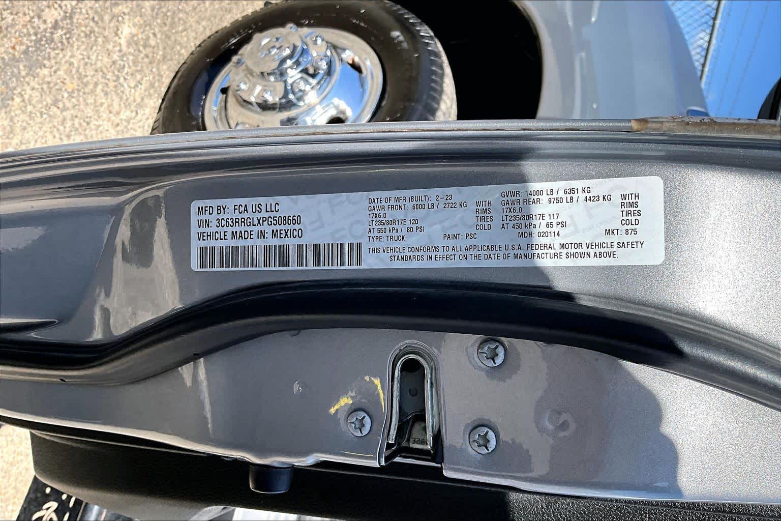 2023 RAM 3500