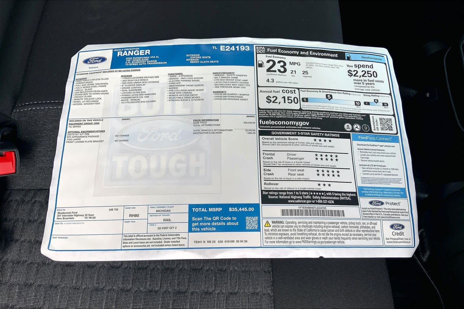 2026 Ford Ranger