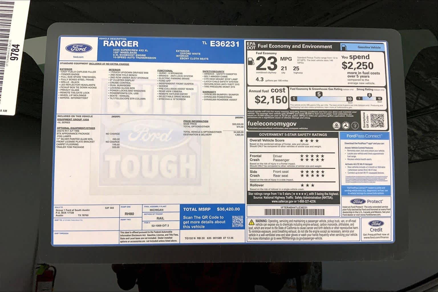 2026 Ford Ranger