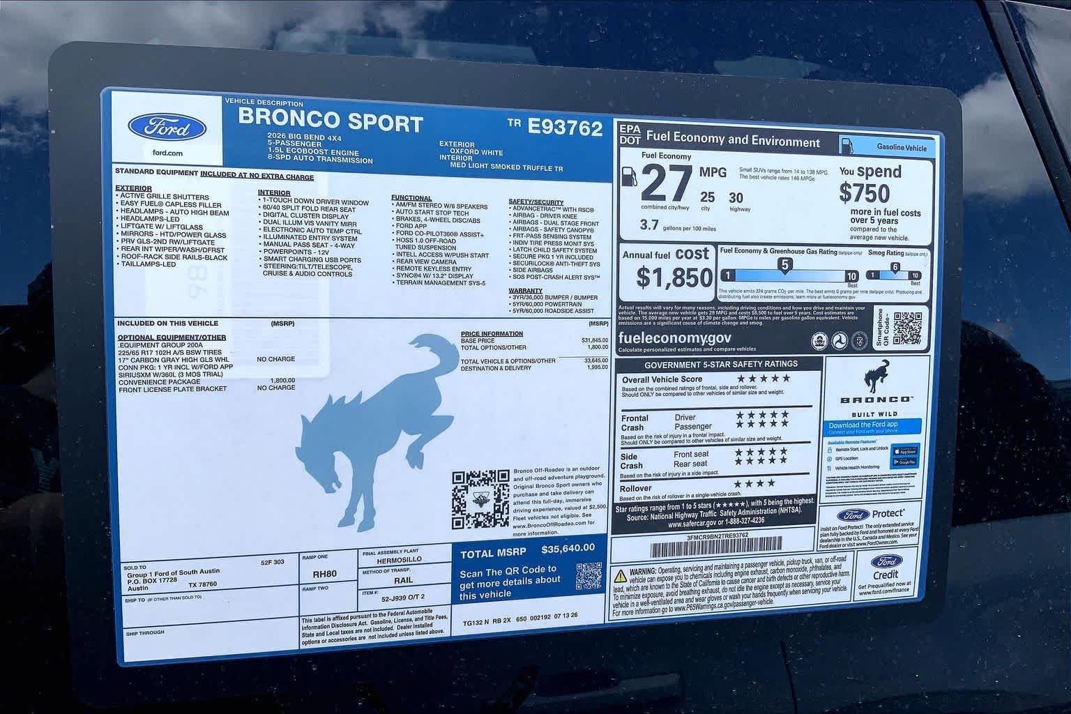 2026 Ford Bronco Sport