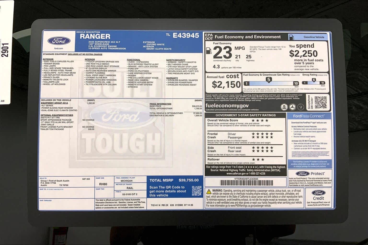 2026 Ford Ranger