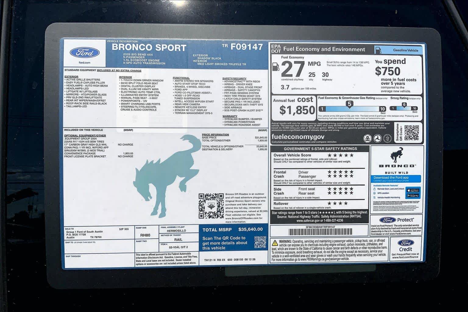 2026 Ford Bronco Sport