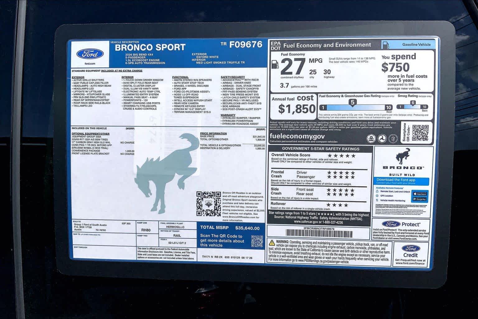 2026 Ford Bronco Sport