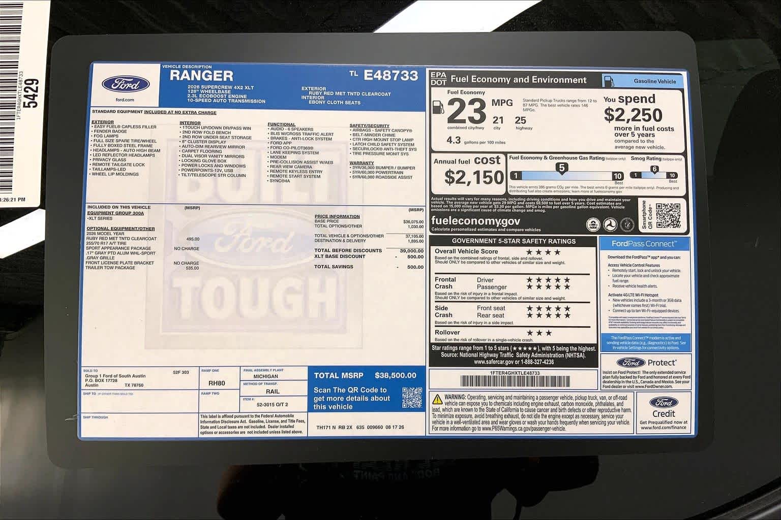 2026 Ford Ranger
