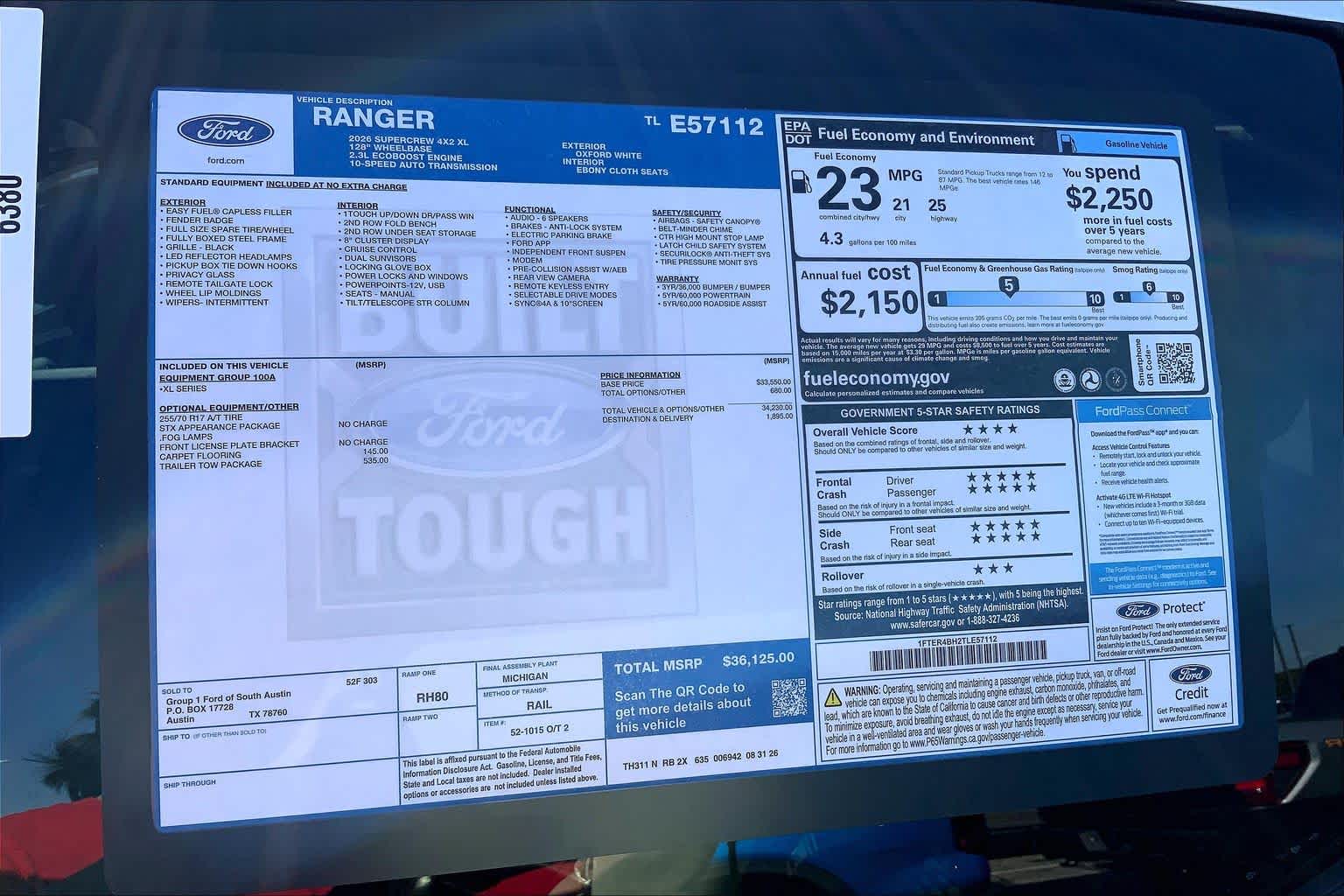 2026 Ford Ranger
